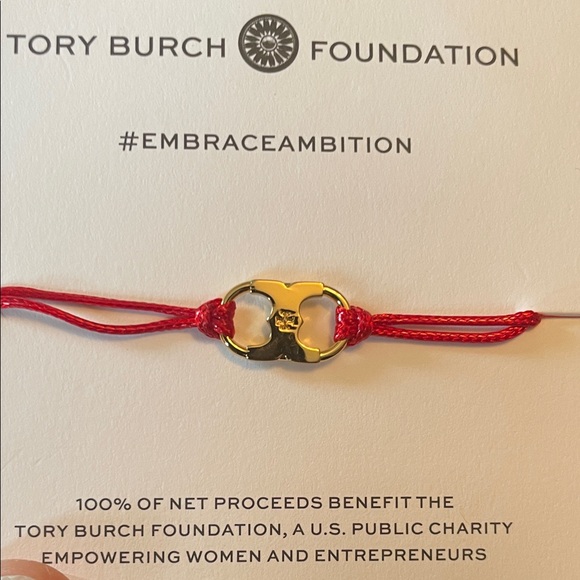 Tory Burch Red and Gold Charm Bracelet - Picture 3 of 5